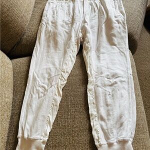 Young Fabulous & Broke Women’s White Jogger Pants - Size S- Excellent condition